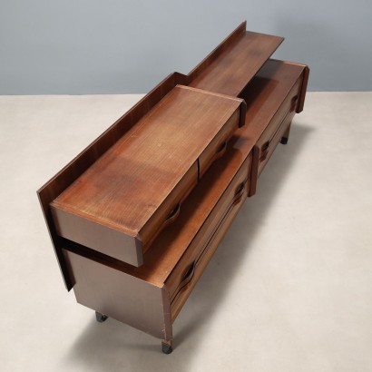 1960s chest of drawers with raised top