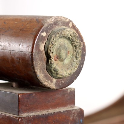 Bett, Empire-Bett, Empire-Bett aus Walnussholz