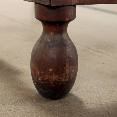 Bett, Empire-Bett, Empire-Bett aus Walnussholz