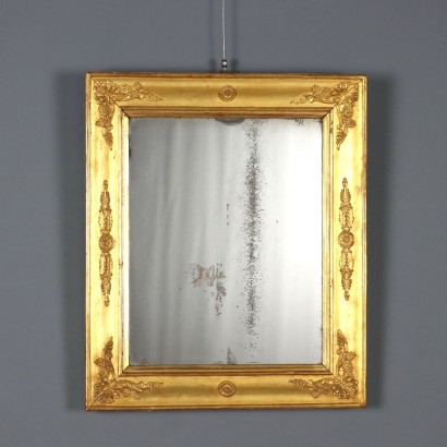 Vergoldeter Holzspiegel