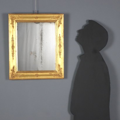 Spiegel, vergoldeter Holzspiegel