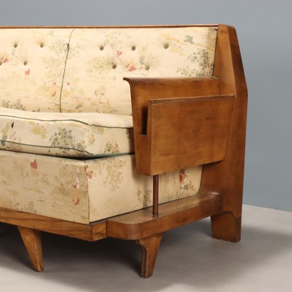Sofa bed, Art Deco walnut sofa bed
