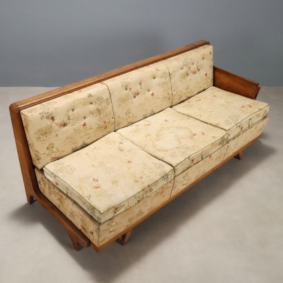 Sofa bed, Art Deco walnut sofa bed