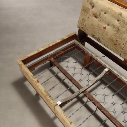 Sofa bed, Art Deco walnut sofa bed