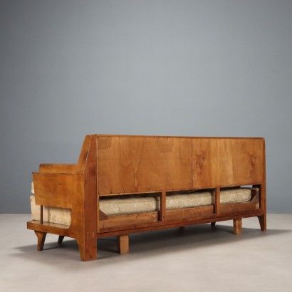 Sofa bed, Art Deco walnut sofa bed