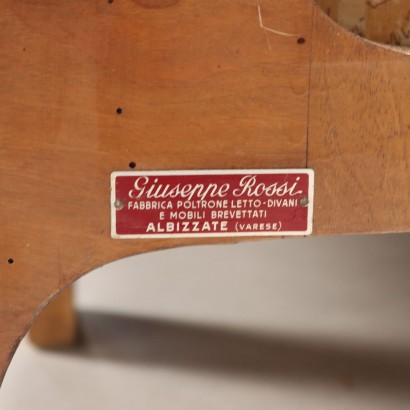 Sofa bed, Art Deco walnut sofa bed