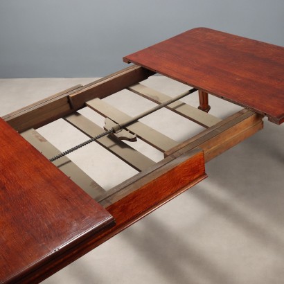 TABLE, Mahogany Stained Oak Table