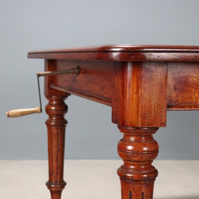TABLE, Mahogany Stained Oak Table