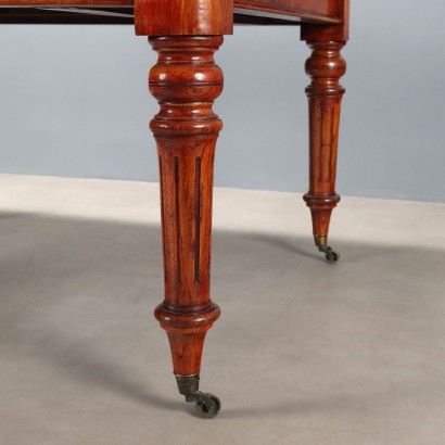 TABLE, Mahogany Stained Oak Table