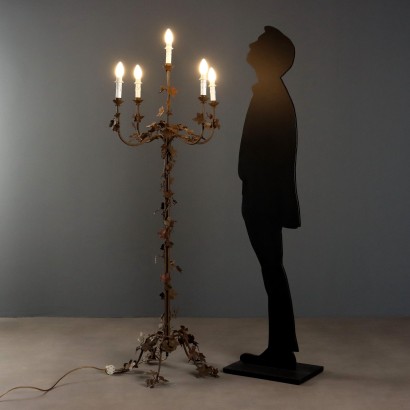 Lampada da terra,Torciere in Ferro a Cinque Luci