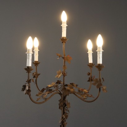 Lampada da terra,Torciere in Ferro a Cinque Luci