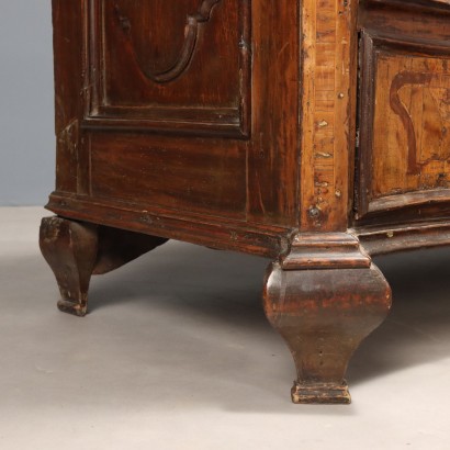 Cómoda, Cómoda barroca, Cómoda barroca en nogal