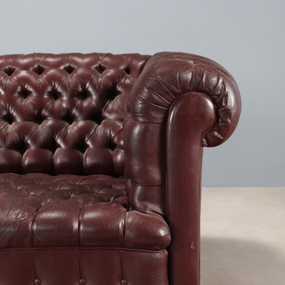 Sofá, sofá de 3 plazas estilo Chesterfield