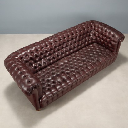 Sofá, sofá de 3 plazas estilo Chesterfield