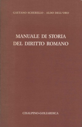 Manuale di storia del diritto romano