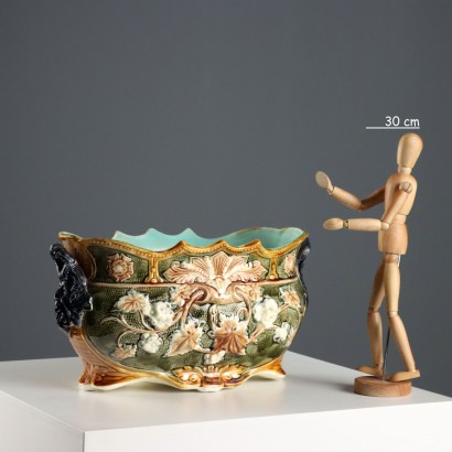 Jardinera de Cerámica Barbotina, Jardinera de Cerámica Esmaltada