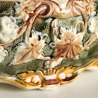 Jardinera de Cerámica Barbotina, Jardinera de Cerámica Esmaltada