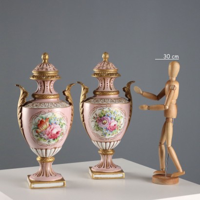 Paar Potiches aus der Capodi-Manufaktur