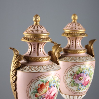 Paar Potiches aus der Capodi-Manufaktur