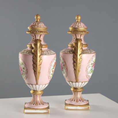 Paar Potiches aus der Capodi-Manufaktur