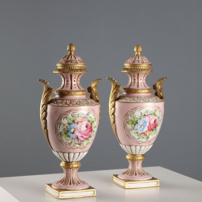 Paar Potiches aus der Capodi-Manufaktur