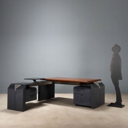 Escritorio esquinero grande de los años 80 y 90, Escritorio esquinero grande de los años 80 y 90, Escritorio esquinero grande de los años 80 y 90