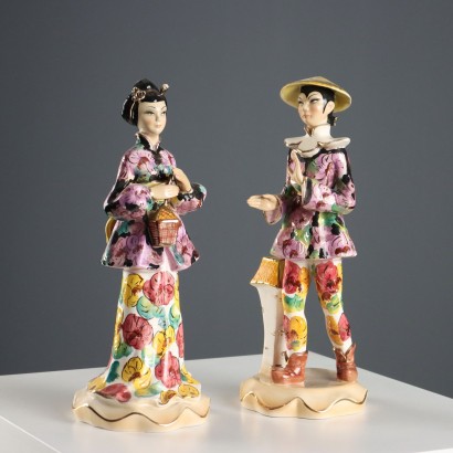 Pair of Artenova Ceramic Figures