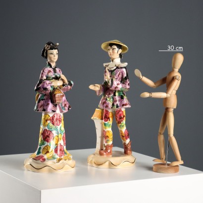 Pair of Ceramic Figures Manufactured