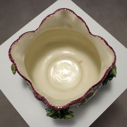 Barbotine Ceramic Cache Pot