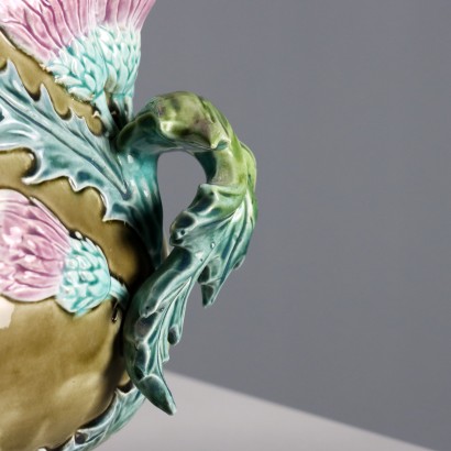 Barbotine Ceramic Cache Pot