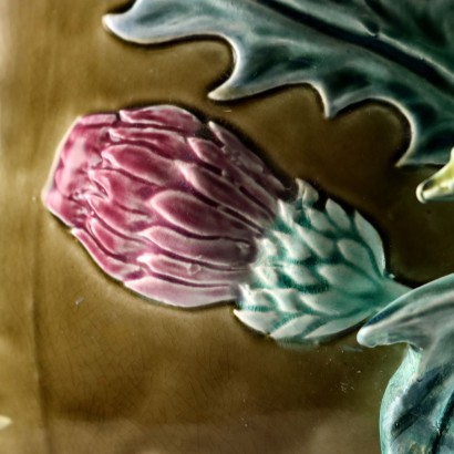 Barbotine Ceramic Cache Pot