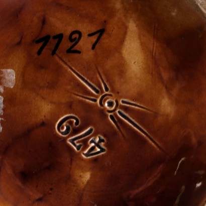 Barbotine Ceramic Cache Pot