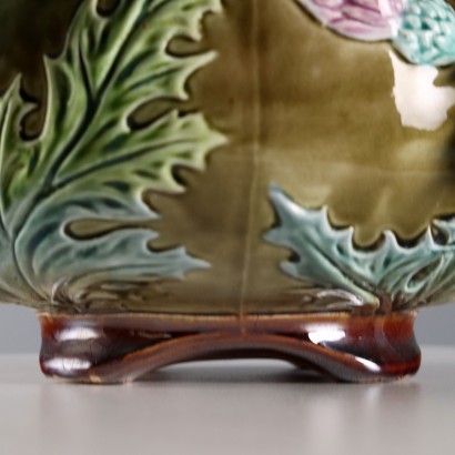 Barbotine Ceramic Cache Pot