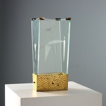 Umbrella stand attributable to Pier Luigi Colli for Cristal Arte