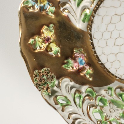 Par de jarrones con fabricación de platos