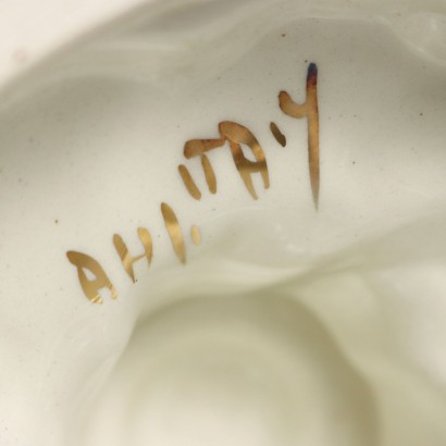 Par de jarrones con fabricación de platos