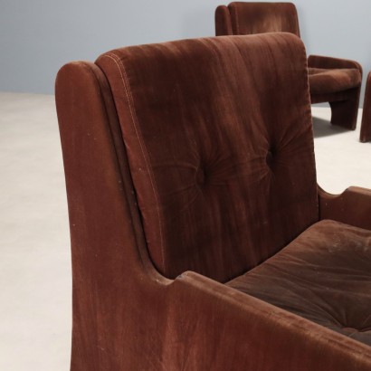 Gruppo di Poltrone Vintage Anni 70,Gruppo di Poltrone Vintage Anni 70