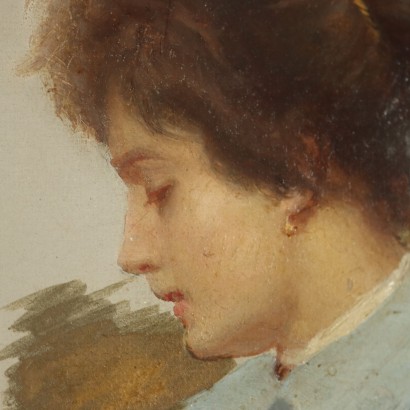 Dipinto di Giovanni Bevilacqua,Ritratto femminile,Giovanni Bevilacqua,Giovanni Bevilacqua,Giovanni Bevilacqua