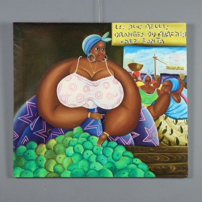 Dipinto Naif Africano