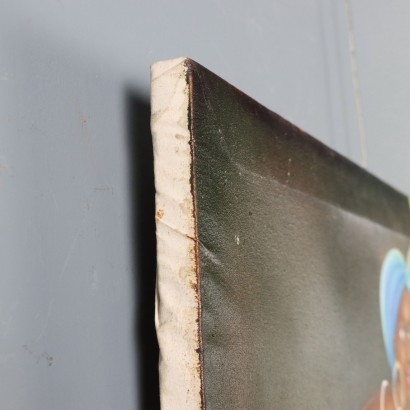 Dipinto Naif Africano,La venditrice di arance