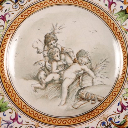Coppia di Piatti in Maiolica