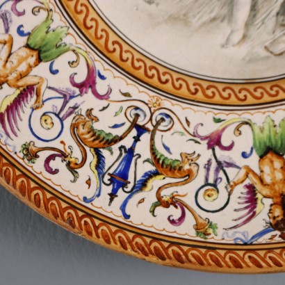 Coppia di Piatti in Maiolica