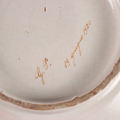 Coppia di Piatti in Maiolica