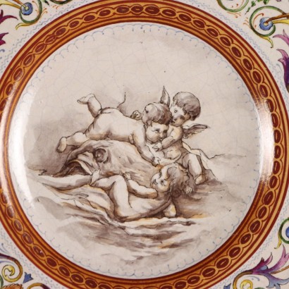 Coppia di Piatti in Maiolica