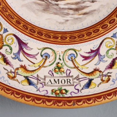 Coppia di Piatti in Maiolica