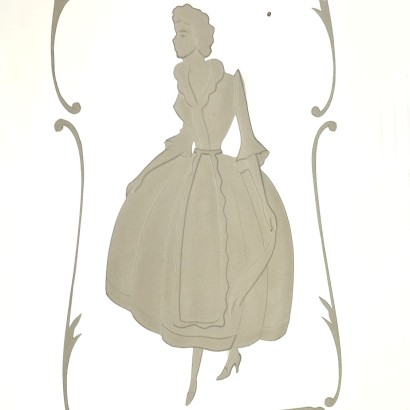 TRUMEAU, Trumeau in Baroque style in veneer