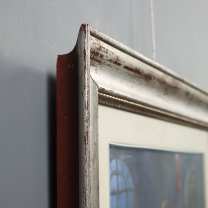 Painting by Eliano Fantuzzi, Figures at the Bar, Eliano Fantuzzi, Eliano Fantuzzi, Eliano Fantuzzi