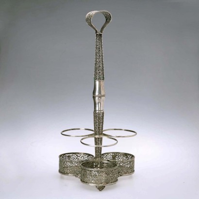 Porte-Bouteille Ancien Argent Décorations Europe XXe Siècle