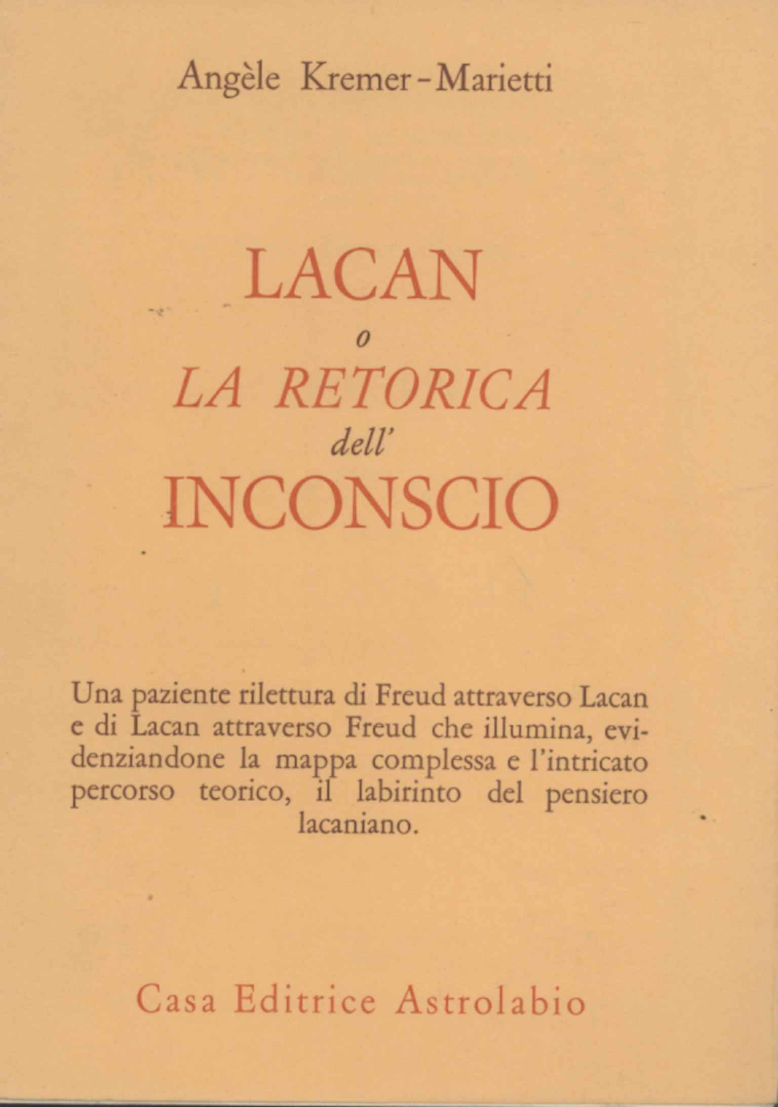 Lacan o la retórica del inconsciente