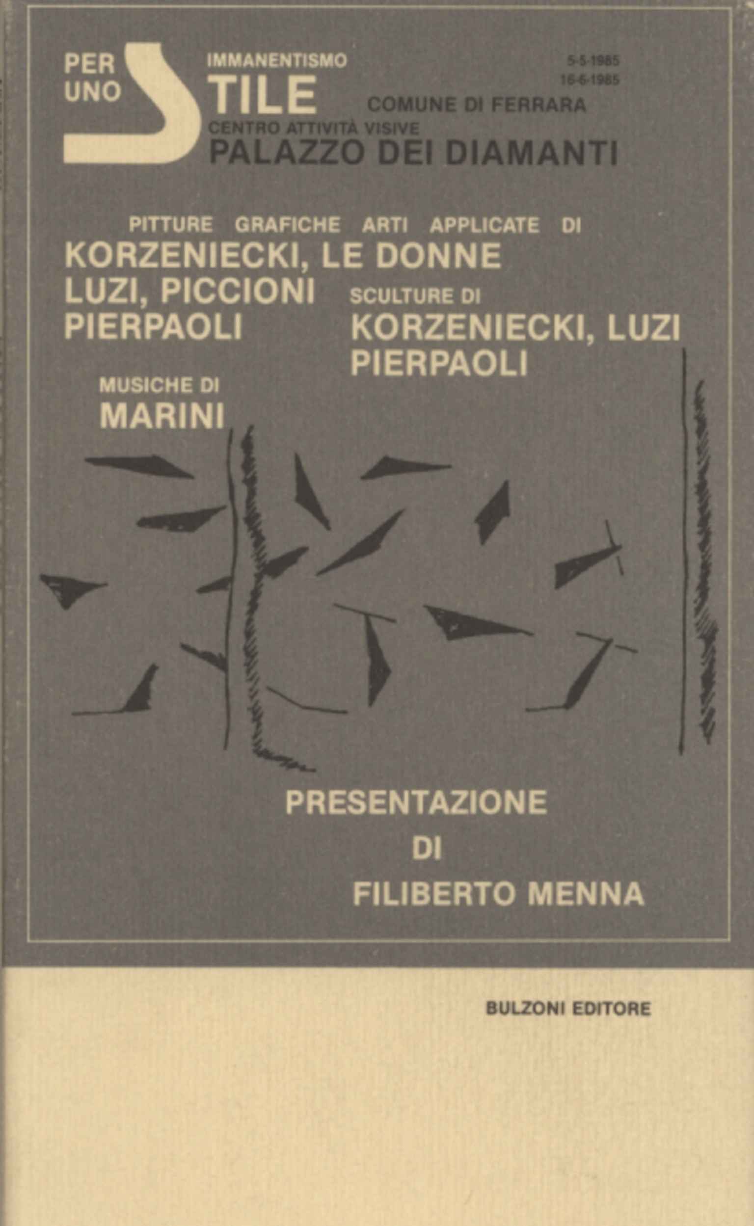 Research Group "For a S, Research Group For a Style, For a Style. Immanentism